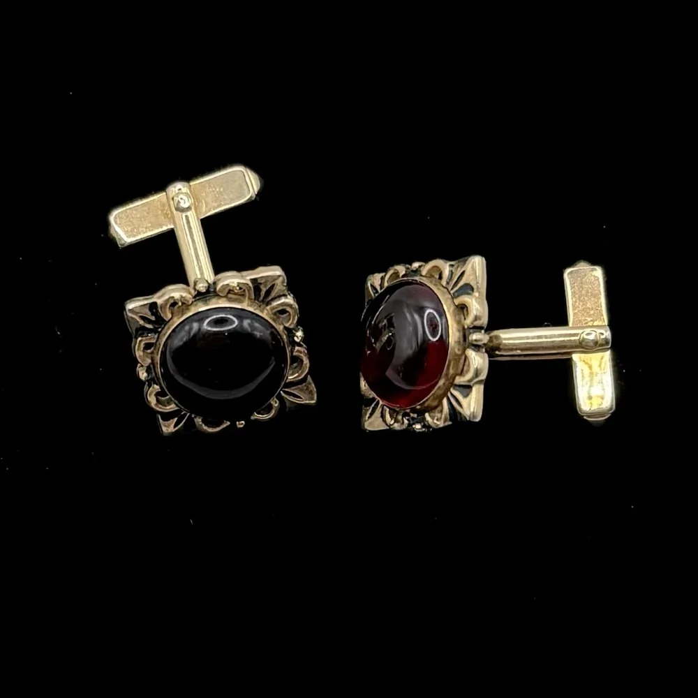 SWANK Vintage Gold-Tone Filigree Cufflinks